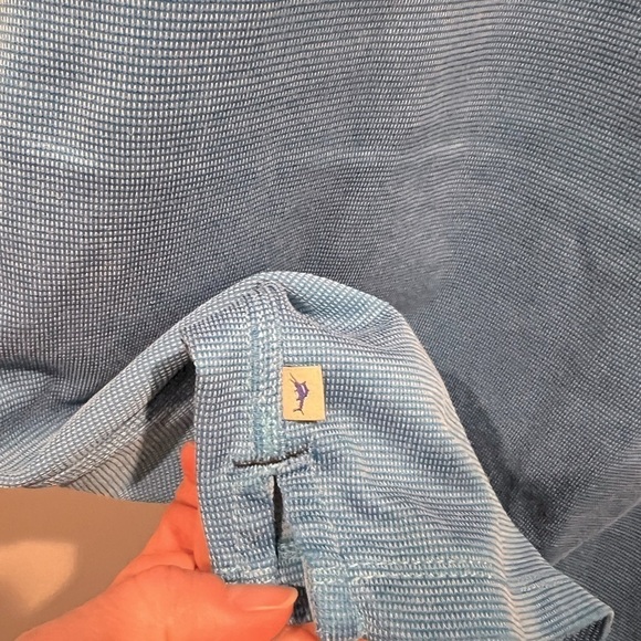 Men’s Blue Tommy Bahama Short Sleeve Polo Shirt Size Large - Picture 8 of 11